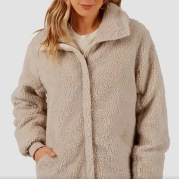 Rip Curl Sherpa Zip Front Jackets Size Small - Picture 1 of 8